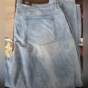 Ava & Viv Women's Plus Size High Rise Skinny Stretch Jeans Size 26W Blue NWT